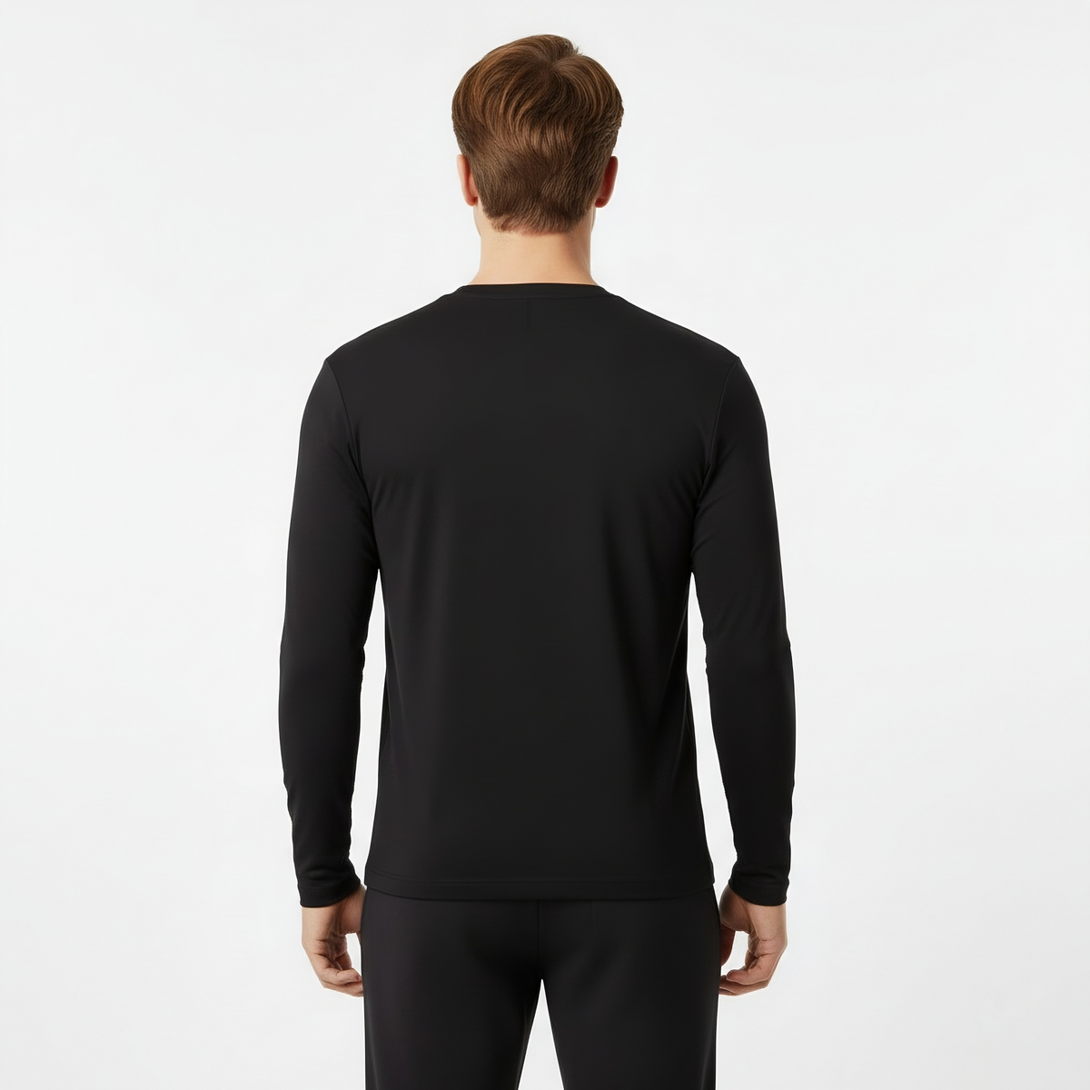Mason Black Long Sleeve Crew